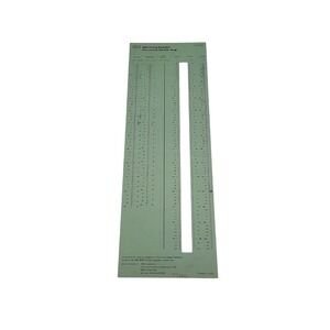 Vintage IBM 3800 Printing Subsystem Print Line And Character Gauge Template